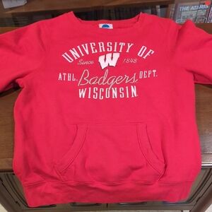 Red University of Wisconsin Sweatshirt